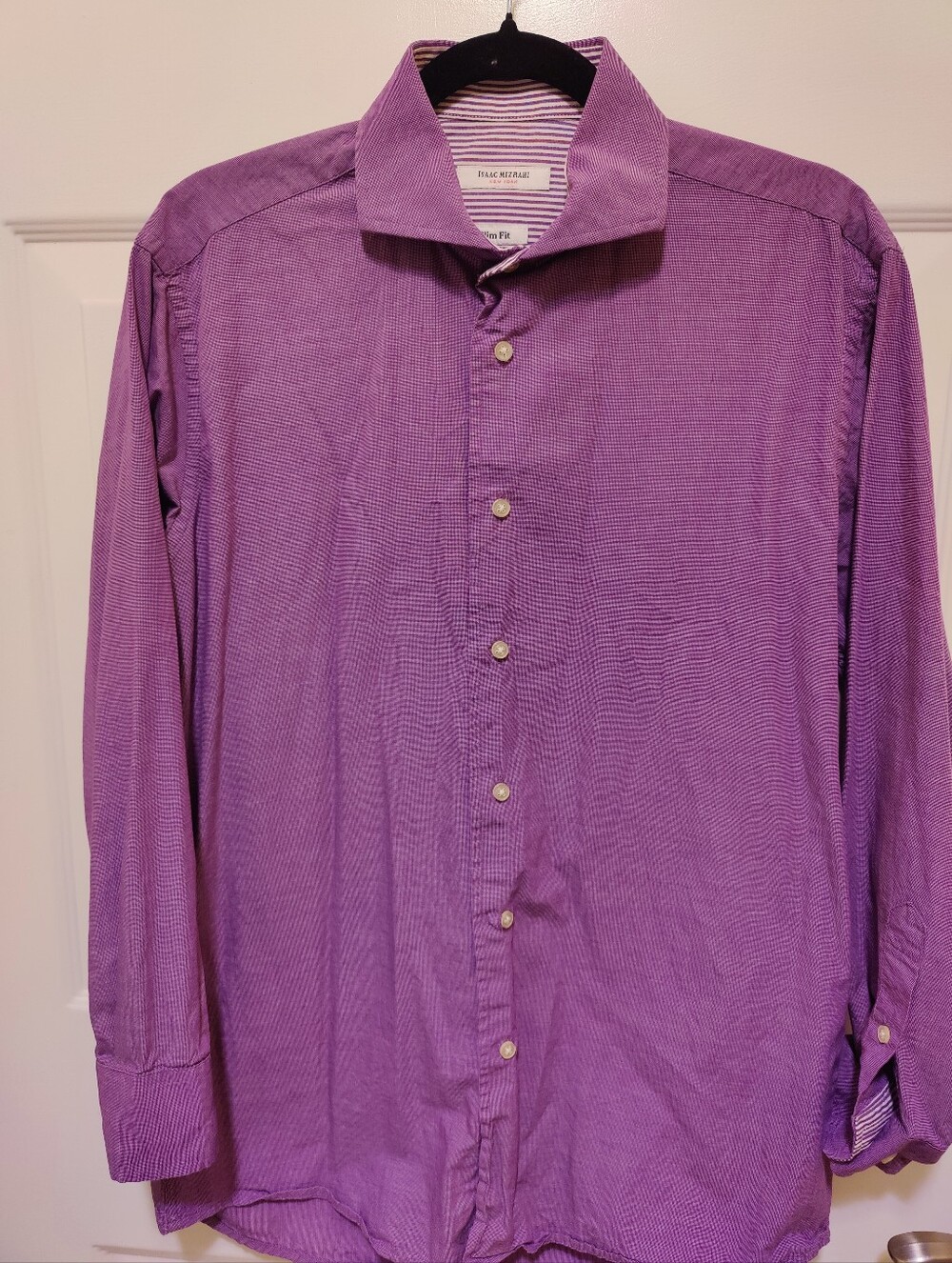 Isaac Mizrahi Lavender-Purple Men's Dress Shirt
